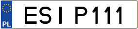 Trailer License Plate